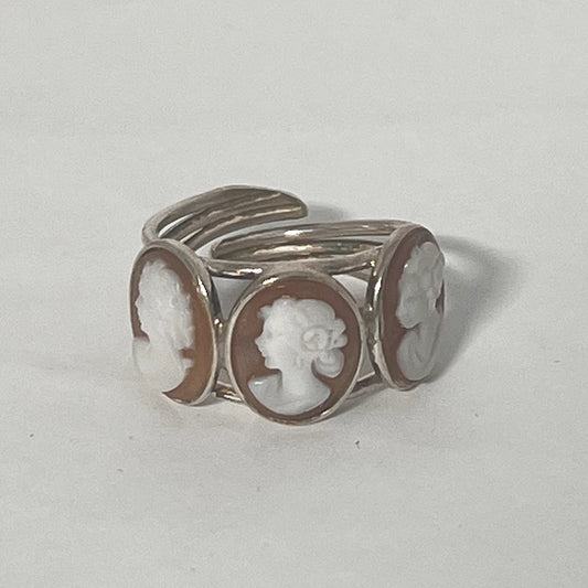 Anello Cammeo Profili di Donna