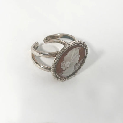 Anello Cammeo Profilo Donna