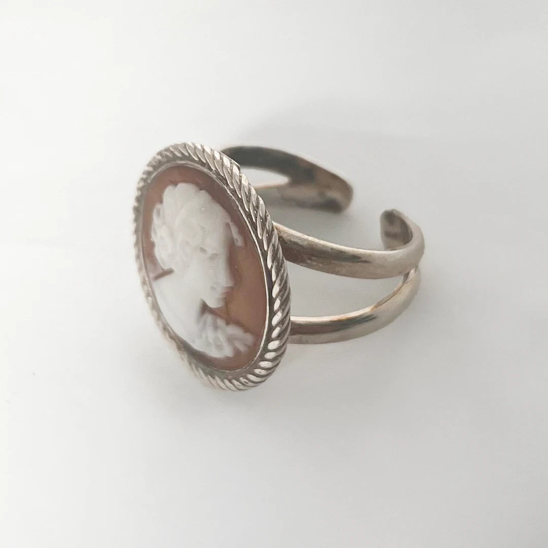 Anello Cammeo Profilo Donna