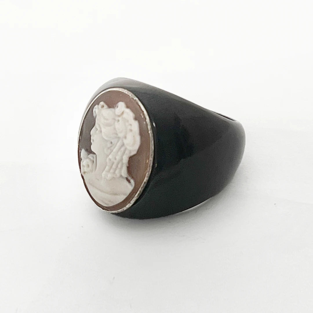 Anello Cammeo Profilo Donna