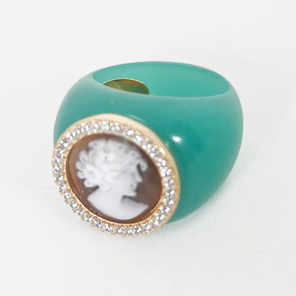 Anello Cammeo Profilo Donna