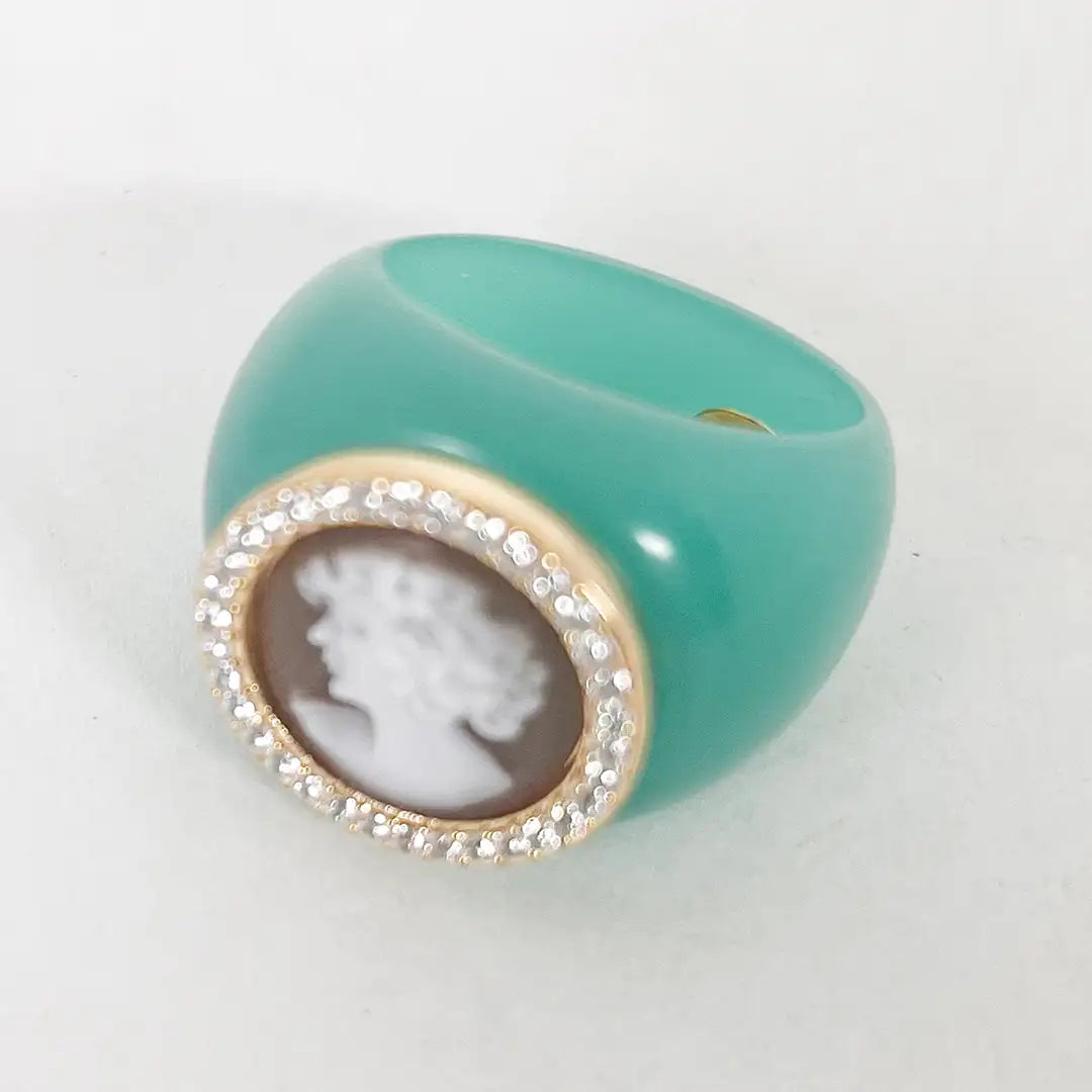 Anello Cammeo Profilo Donna