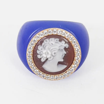 Cameo Ring Profile Woman