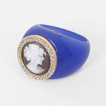 Anello Cammeo Profilo Donna