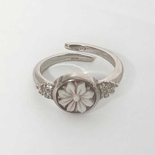 Anello Cammeo Fiore