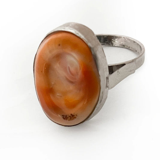 Anello in Argento con Occhio di Santa Lucia