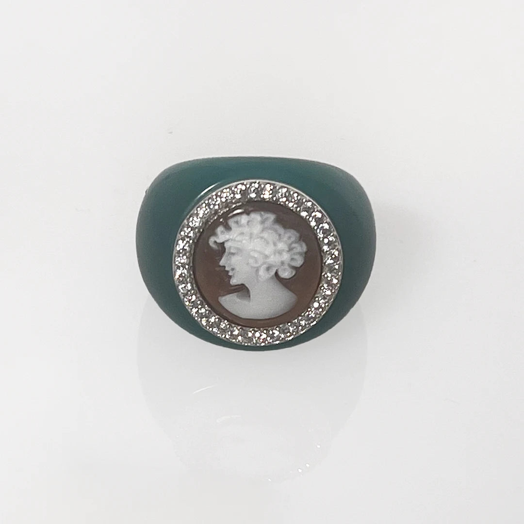 Anello Cammeo Profilo Donna