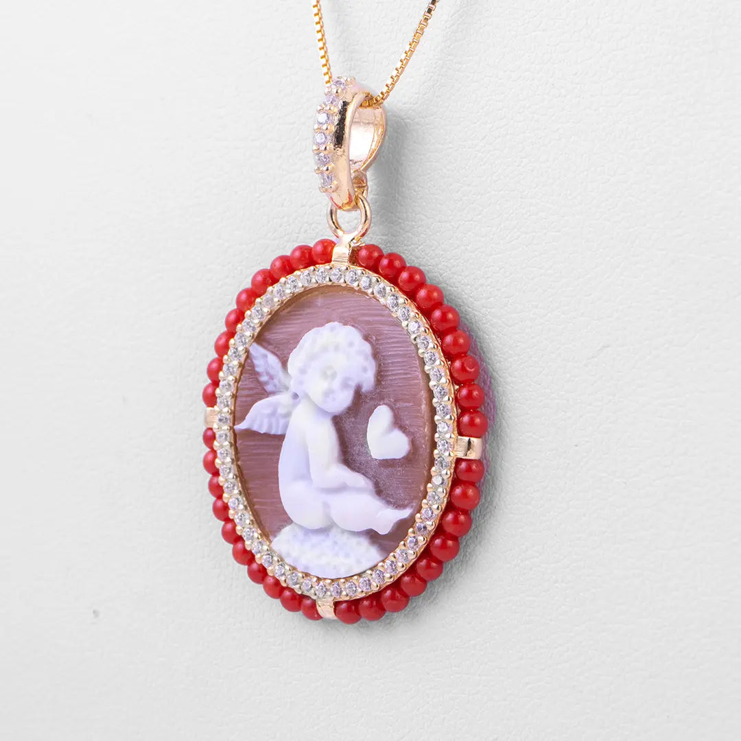 Cherub Cameo Pendant