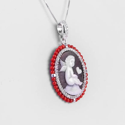 Cherub Cameo Pendant