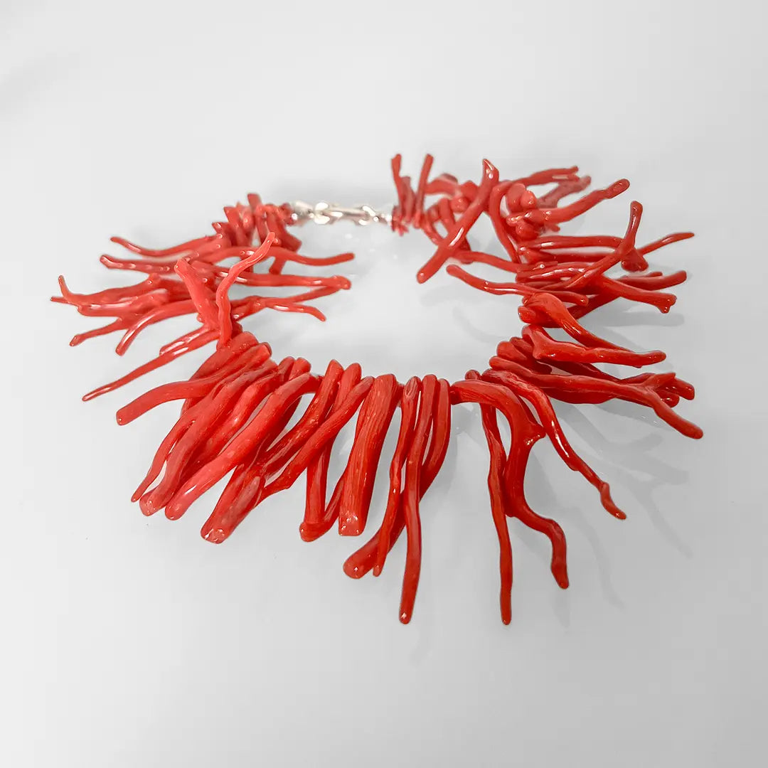 Bracciale Frange Corallo Rosso