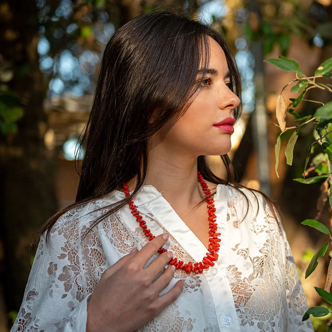 Sardinian Red Coral Necklace