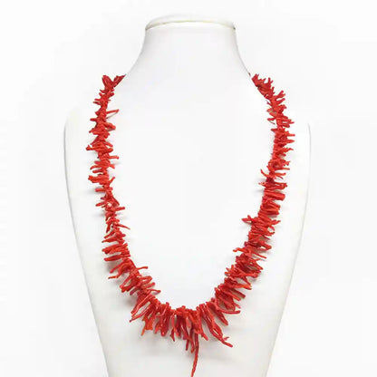 Collana Frange Corallo Rosso