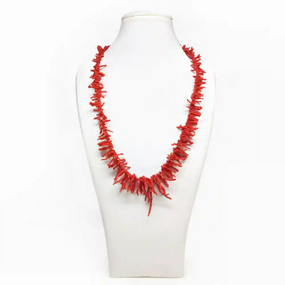 Collana Frange Corallo Rosso