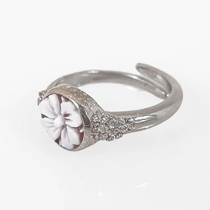 Anello Cammeo Fiore