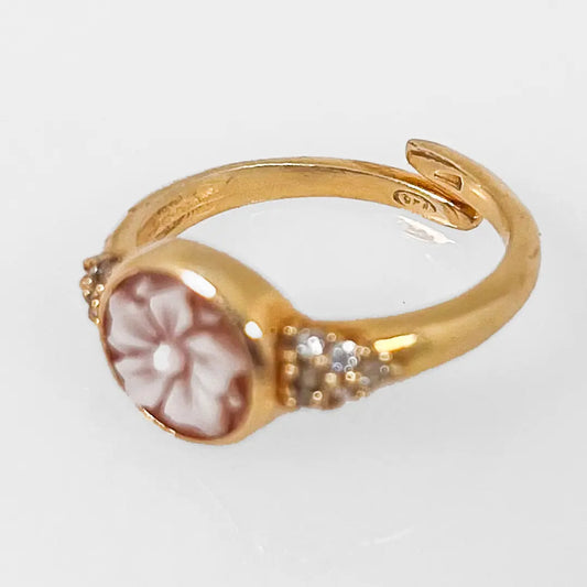 Anello Cammeo Fiore