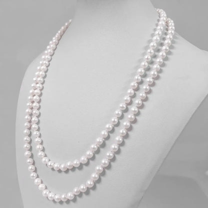 Double Strand Pearl Necklace