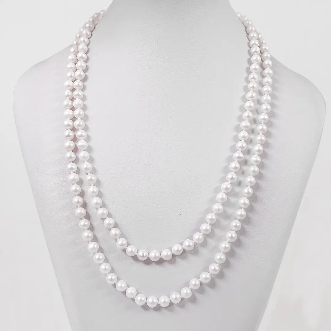 Double Strand Pearl Necklace