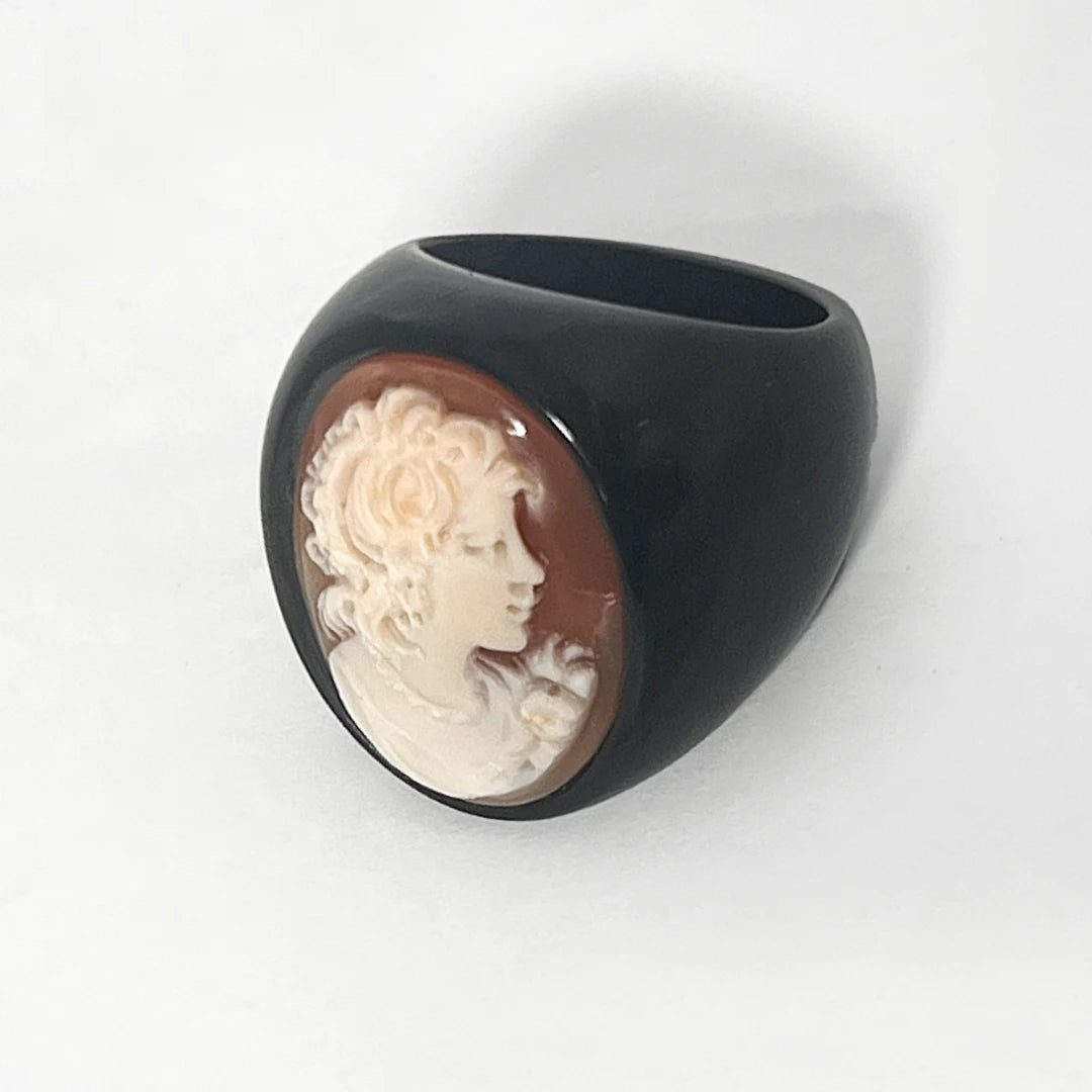 Anello Cammeo Profilo Donna