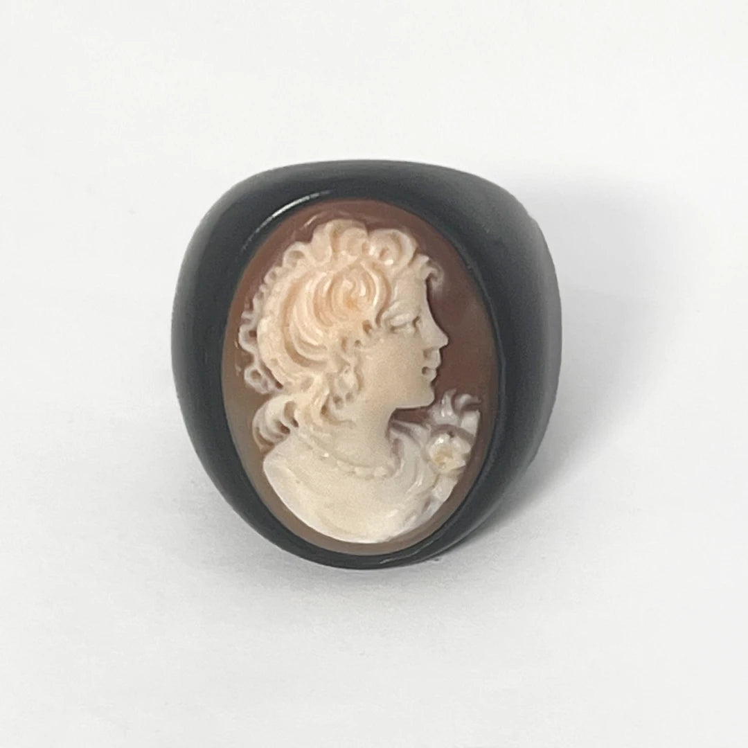 Anello Cammeo Profilo Donna