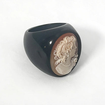 Anello Cammeo Profilo Donna