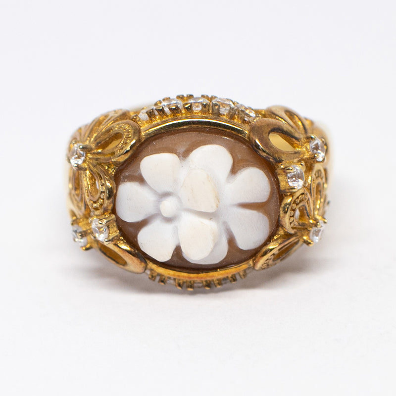 Anello Cameo Italiano Cammeo Fiori