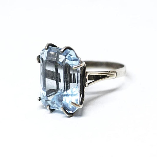 Aquamarine Zirconia Ring