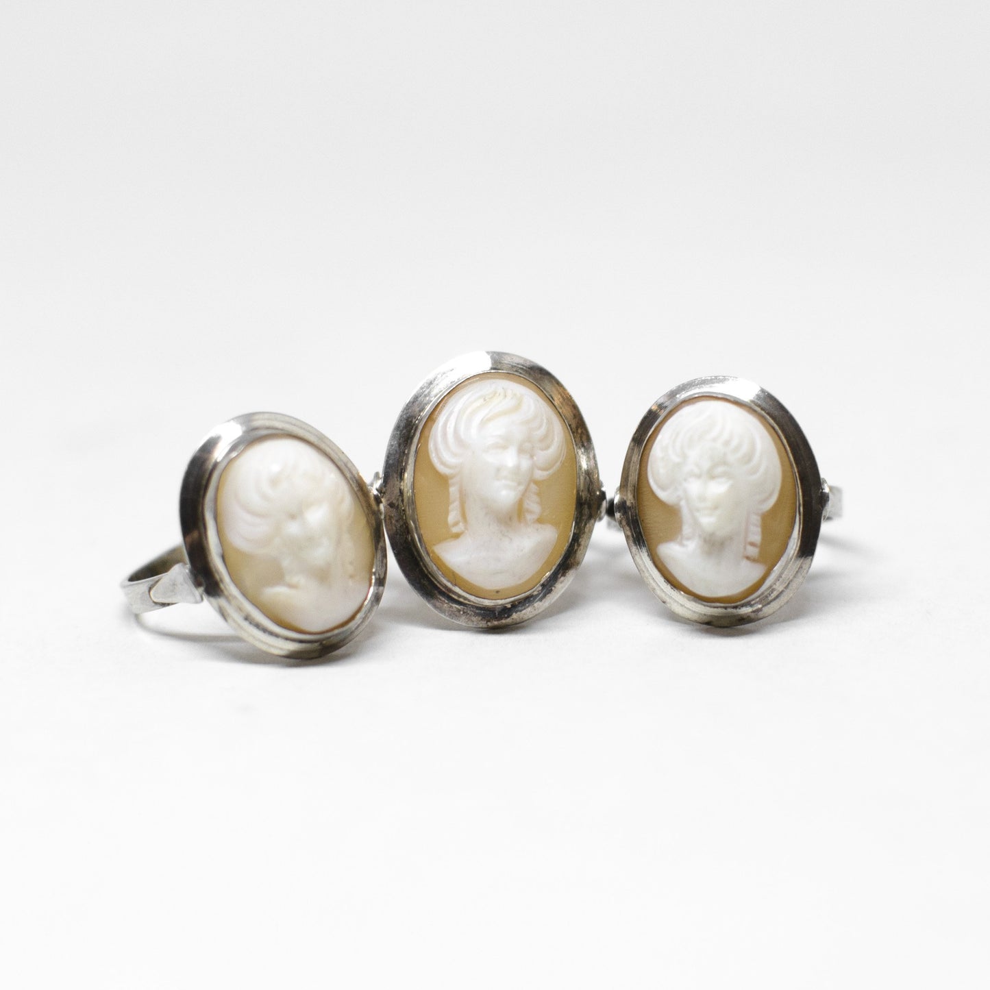 Woman Face Cameo Ring