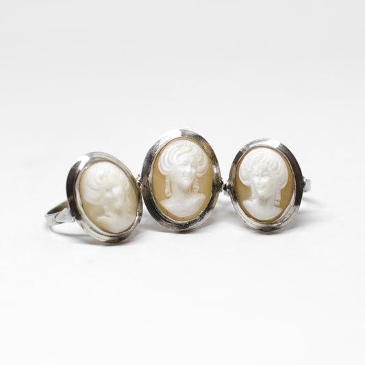 Woman Face Cameo Ring