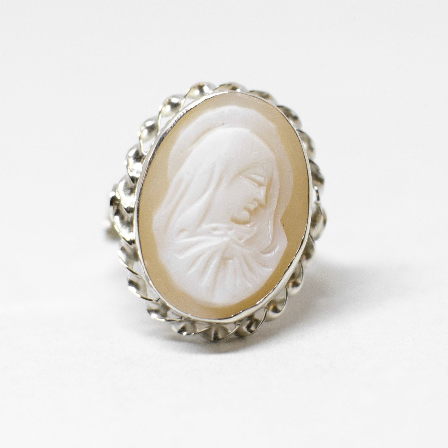 Cameo ring various styles and engravings of Madonnina