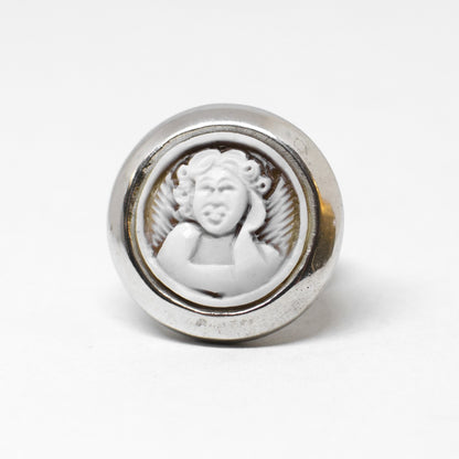 Putti Engraving Cameo Ring