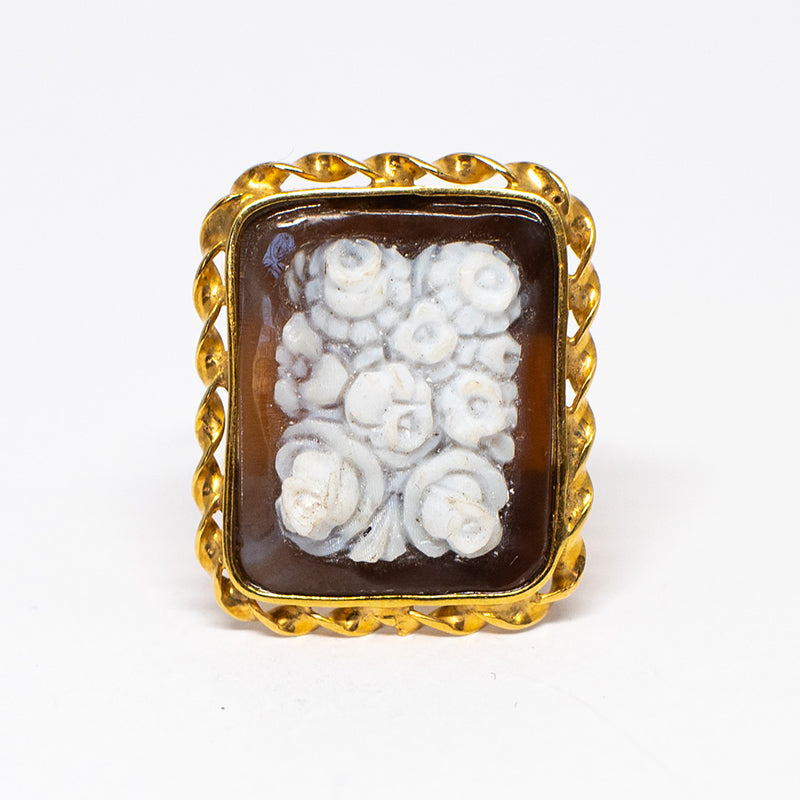 Anello Cameo Italiano Cammeo Fiori