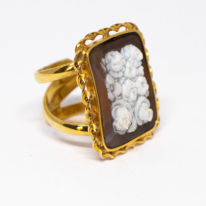 Anello Cameo Italiano Cammeo Fiori