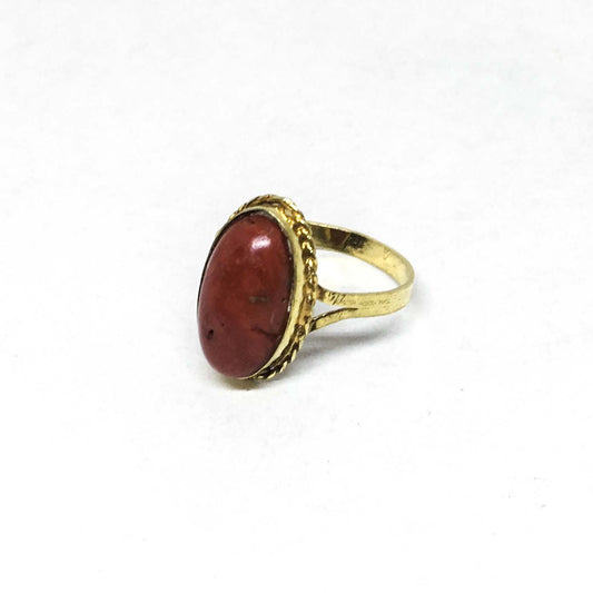 Anello corallo rosso