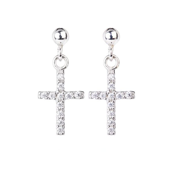 Tedora Lux Cross Earrings