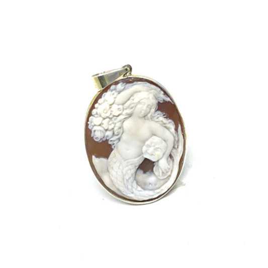 Partenope Artistic Cameo Pendant