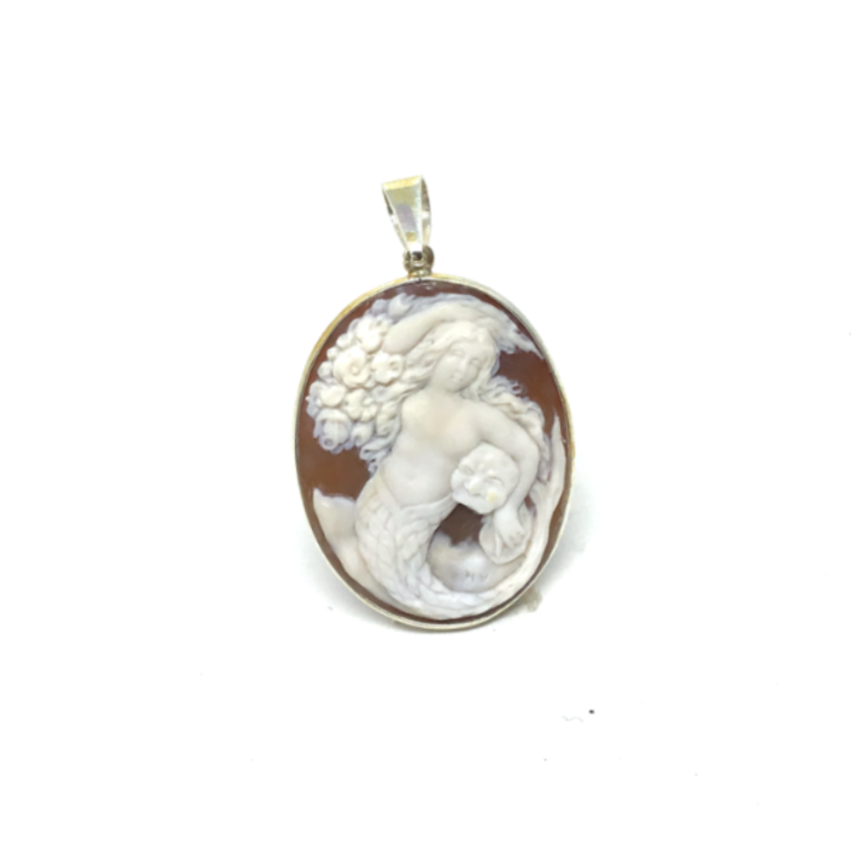 Partenope Artistic Cameo Pendant